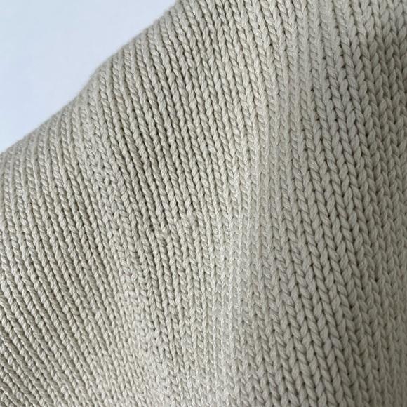 Smythe X Augden Crop Cream Cotton Surf Stripe Sweater. Size Small - Picture 9 of 9